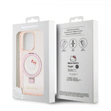 Hello Kitty iPhone 15 Pro Max Cover Ring Stand MagSafe Rosa