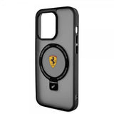 Ferrari iPhone 15 Pro Max Cover Ring Stand MagSafe Sort