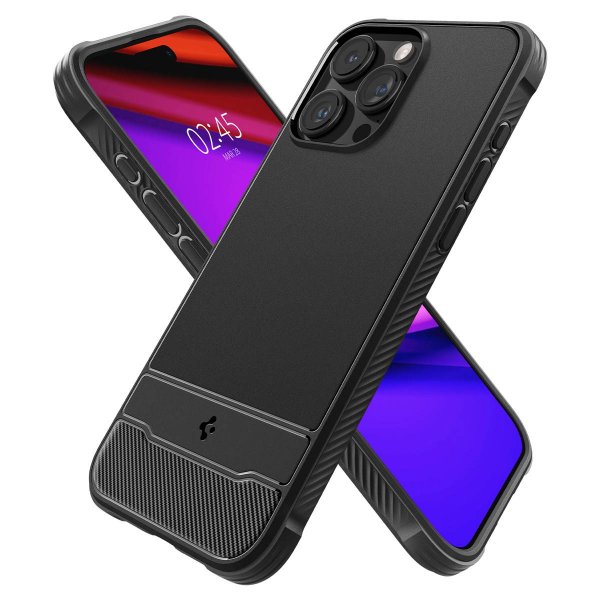 Spigen iPhone 15 Pro Max Cover Rugged Armor MagFit Mat Sort