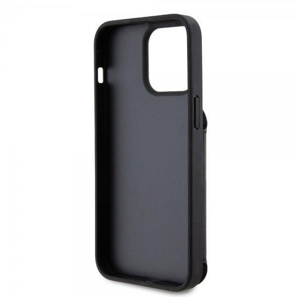 Karl Lagerfeld iPhone 15 Pro Max Cover Saffiano Card Slots & Stand Sort