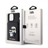 Karl Lagerfeld iPhone 15 Pro Max Cover Saffiano Card Slots & Stand Sort