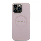 Guess iPhone 15 Pro Max Cover Saffiano MagSafe Rosa