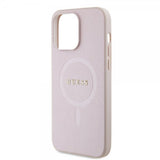 Guess iPhone 15 Pro Max Cover Saffiano MagSafe Rosa