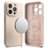 Ringke iPhone 15 Pro Max Cover Silikone Magnetic Pink Sand