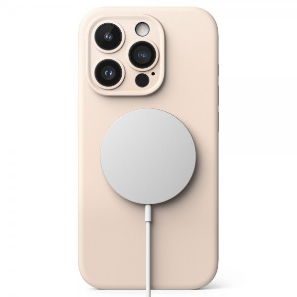 Ringke iPhone 15 Pro Max Cover Silikone Magnetic Pink Sand