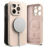 Ringke iPhone 15 Pro Max Cover Silikone Magnetic Pink Sand