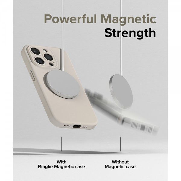 Ringke iPhone 15 Pro Max Cover Silikone Magnetisk Stone