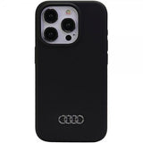 Audi iPhone 15 Pro Max Cover Silikone Sort