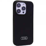 Audi iPhone 15 Pro Max Cover Silikone Sort