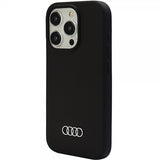 Audi iPhone 15 Pro Max Cover Silikone Sort