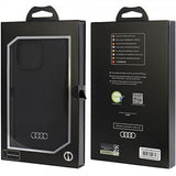 Audi iPhone 15 Pro Max Cover Silikone Sort