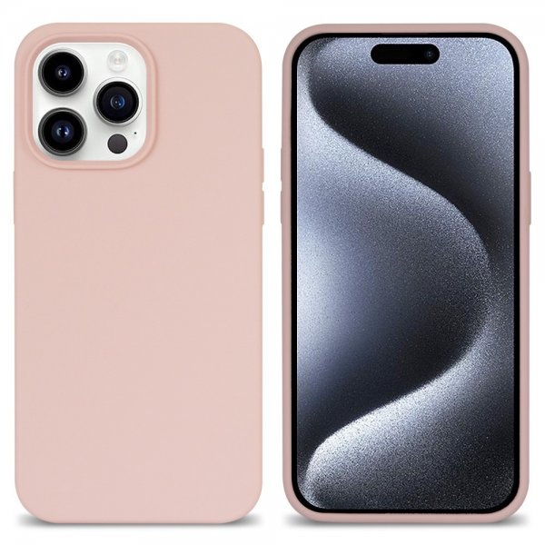 iPhone 15 Pro Max Cover Silikone Lyseblå