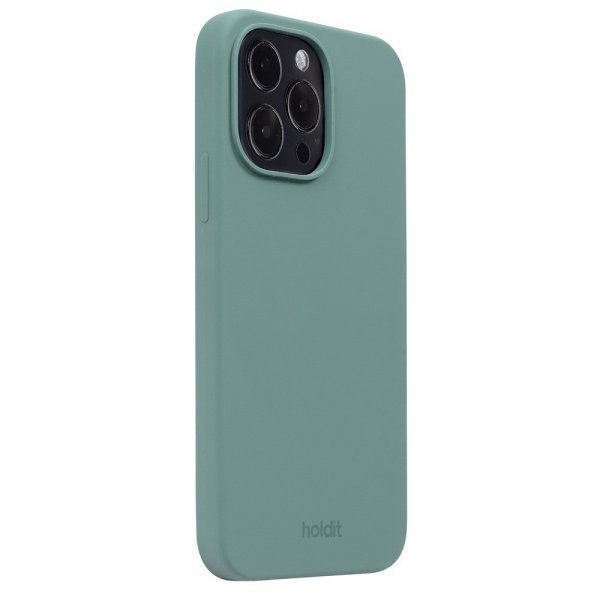 Holdit iPhone 15 Pro Max Cover Silikone Moss Green