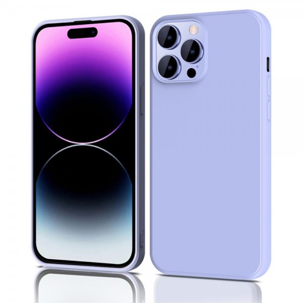 X-Level iPhone 15 Pro Max Cover Silikone tekstur Lilla