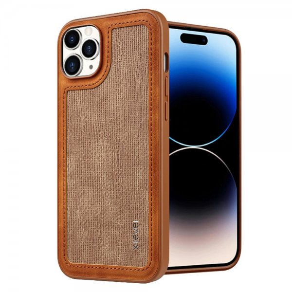 X-Level iPhone 15 Pro Max Cover Samlet Brun