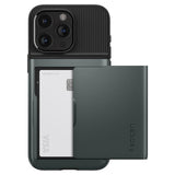 Spigen iPhone 15 Pro Max Cover Slim Armor CS Abyss Green