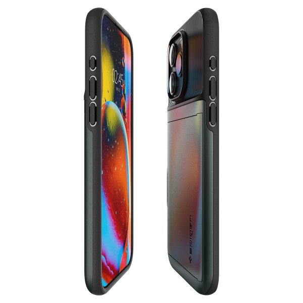 Spigen iPhone 15 Pro Max Cover Slim Armor CS Abyss Green