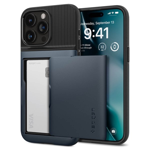 Spigen iPhone 15 Pro Max Cover Slim Armor CS Metal Slate