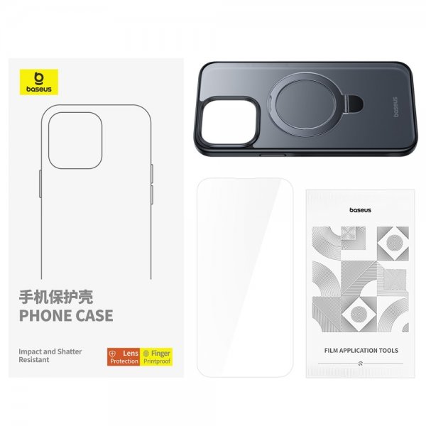Baseus iPhone 15 Pro Max Cover Smart Ring Series MagSafe Sort