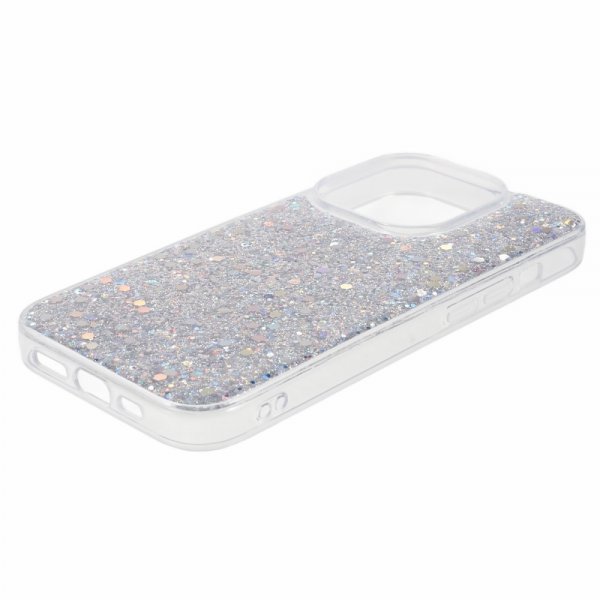 Nordic Covers iPhone 15 Pro Max Cover Sparkle Series Stardust Silver