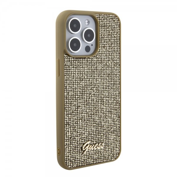 Guess iPhone 15 Pro Max Cover Square Mirror Guld