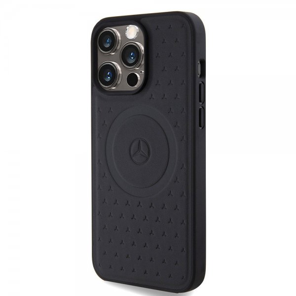 Mercedes Benz iPhone 15 Pro Max Cover Star Pattern MagSafe Sort