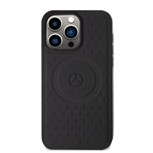 Mercedes Benz iPhone 15 Pro Max Cover Star Pattern MagSafe Sort