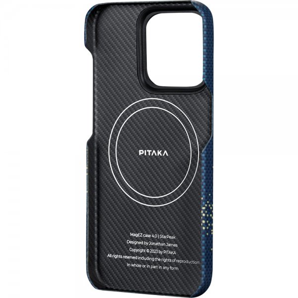 Pitaka iPhone 15 Pro Max Cover StarPeak MagEZ Case 4 Milky Way Galaxy