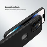 Nillkin iPhone 15 Pro Max Cover Super Frosted Shield Pro Logo Hole Blå