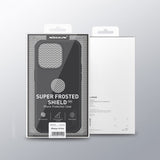 Nillkin iPhone 15 Pro Max Cover Super Frosted Shield Pro Logo Hole Sort