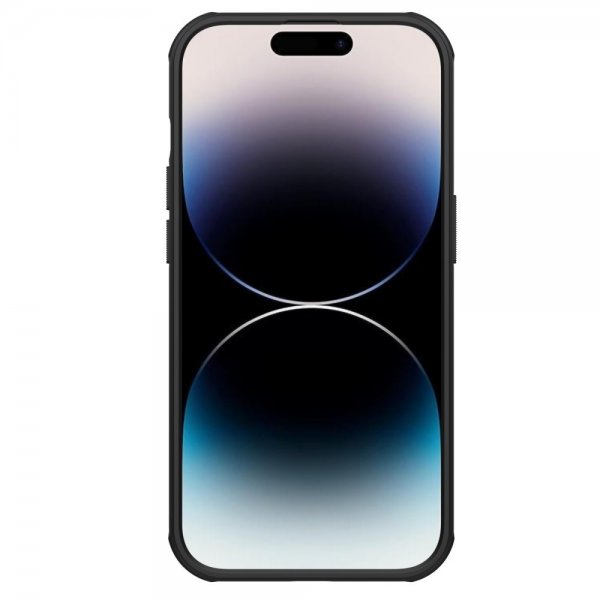 Nillkin iPhone 15 Pro Max Cover Super Frosted Shield Pro Logo Hole Sort