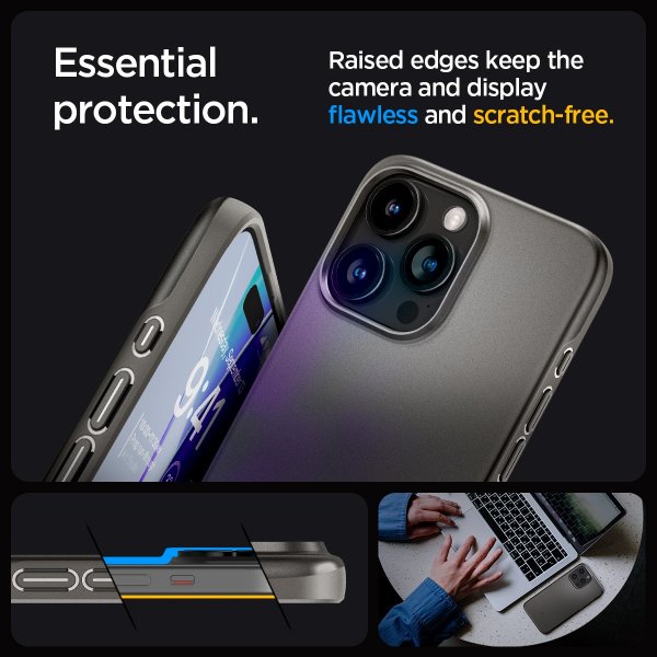 Spigen iPhone 15 Pro Max Cover Thin Fit Gunmetal