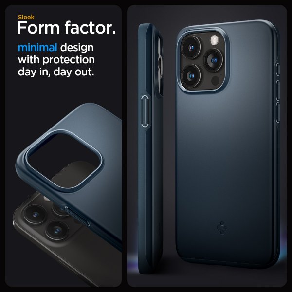Spigen iPhone 15 Pro Max Cover Thin Fit Metal Slate
