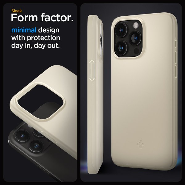 Spigen iPhone 15 Pro Max Cover Thin Fit Mute Beige