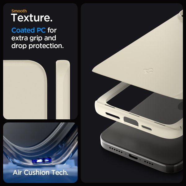 Spigen iPhone 15 Pro Max Cover Thin Fit Mute Beige