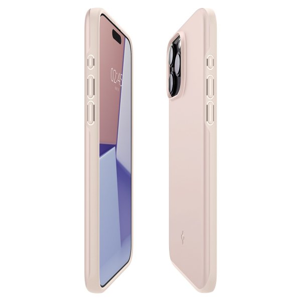 Spigen iPhone 15 Pro Max Cover Thin Fit Pink Sand