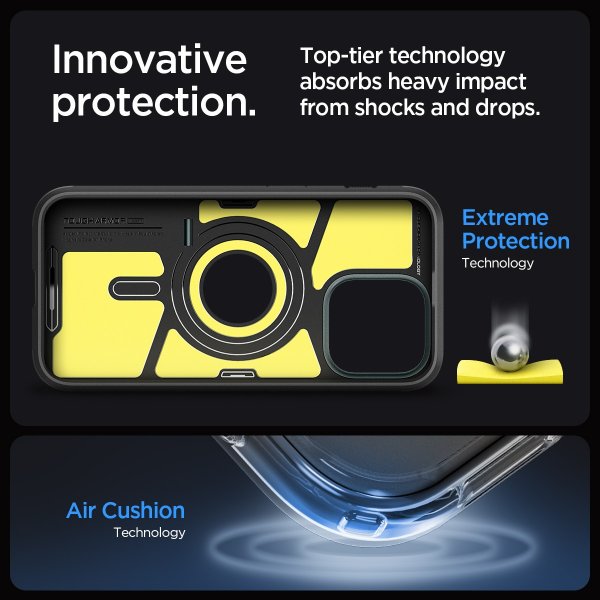 Spigen iPhone 15 Pro Max Cover Tough Armor MagFit Abyss Green
