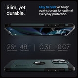 Spigen iPhone 15 Pro Max Cover Tough Armor MagFit Abyss Green