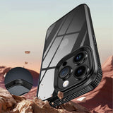 Ipaky iPhone 15 Pro Max Cover Gennemsigtig Bagside Lilla