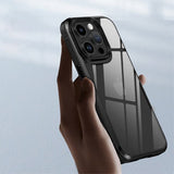 Ipaky iPhone 15 Pro Max Cover Gennemsigtig Bagside Lilla
