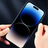 X-Level iPhone 15 Pro Max Cover Stoftekstur Sort