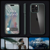 Spigen iPhone 15 Pro Max Cover Ultra Hybrid Abyss Green