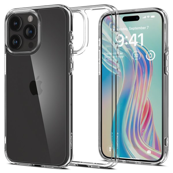 Spigen iPhone 15 Pro Max Cover Ultra Hybrid Crystal Clear