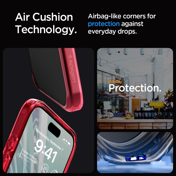Spigen iPhone 15 Pro Max Cover Ultra Hybrid Deep Red