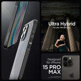 Spigen iPhone 15 Pro Max Cover Ultra Hybrid Frost Black