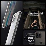 Spigen iPhone 15 Pro Max Cover Ultra Hybrid Frost Clear