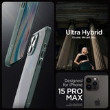 Spigen iPhone 15 Pro Max Cover Ultra Hybrid Frost Green