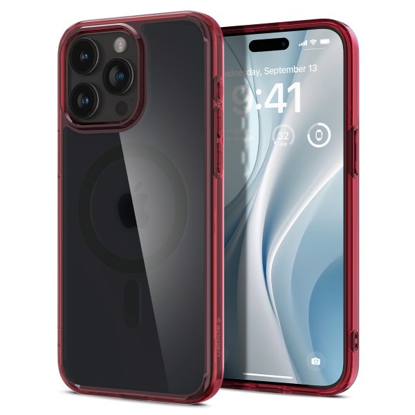 Spigen iPhone 15 Pro Max Cover Ultra Hybrid MagFit Frost Deep Red