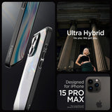 Spigen iPhone 15 Pro Max Cover Ultra Hybrid Mat Sort