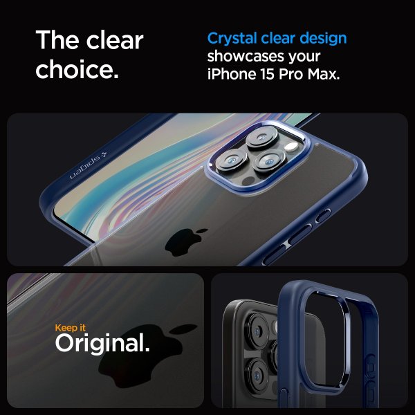 Spigen iPhone 15 Pro Max Cover Ultra Hybrid Navy Blue